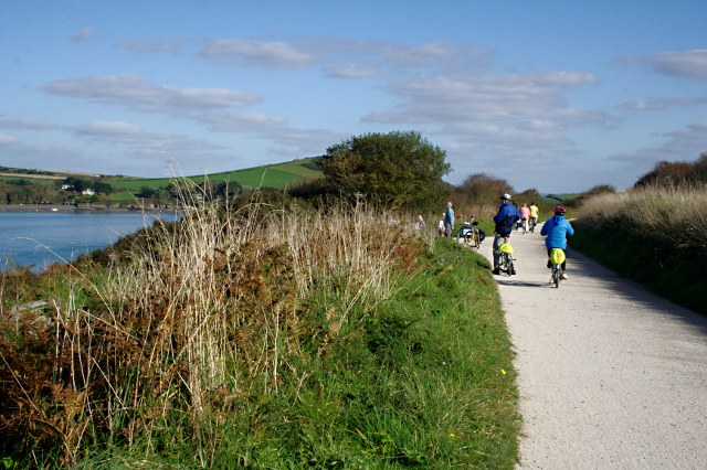 Ciclisti sul Camel Trail